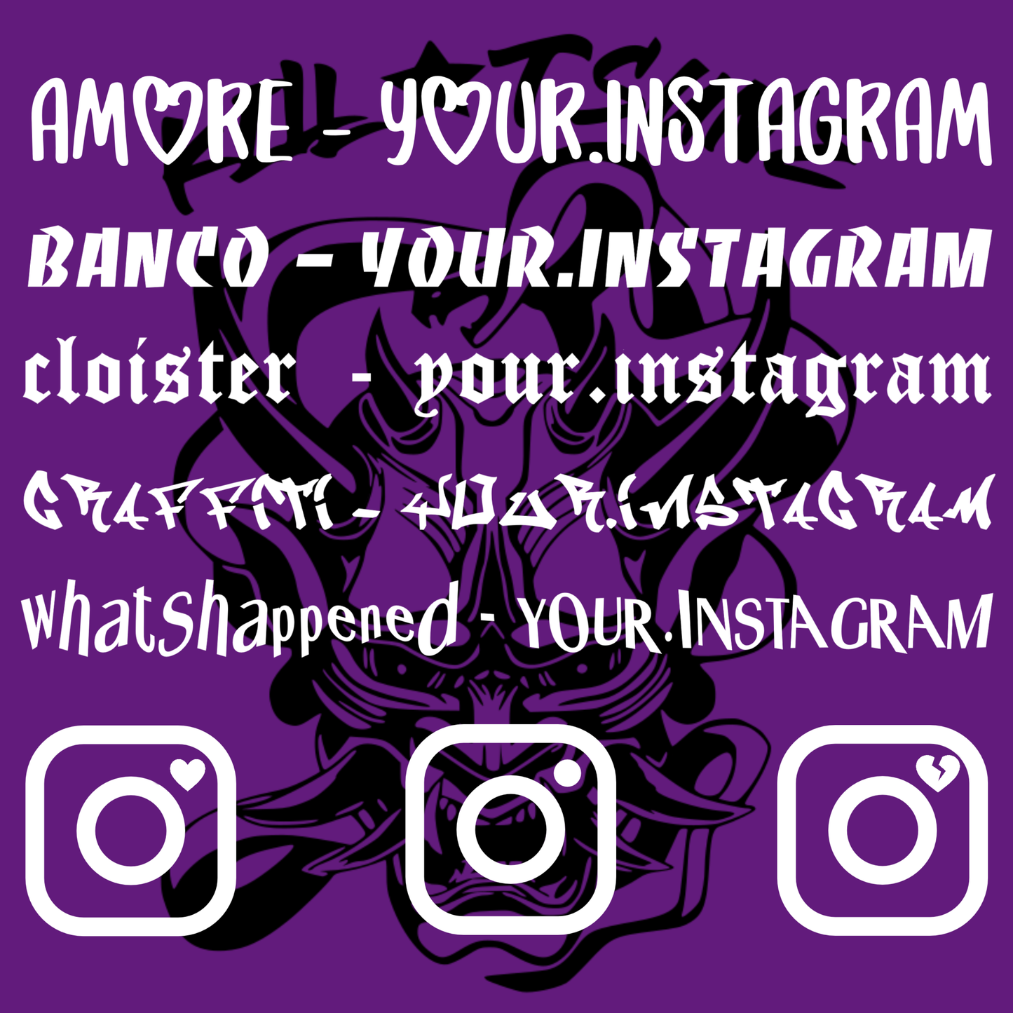 (っ◔◡◔)っ ♥ Custom Instagram usernames ♥