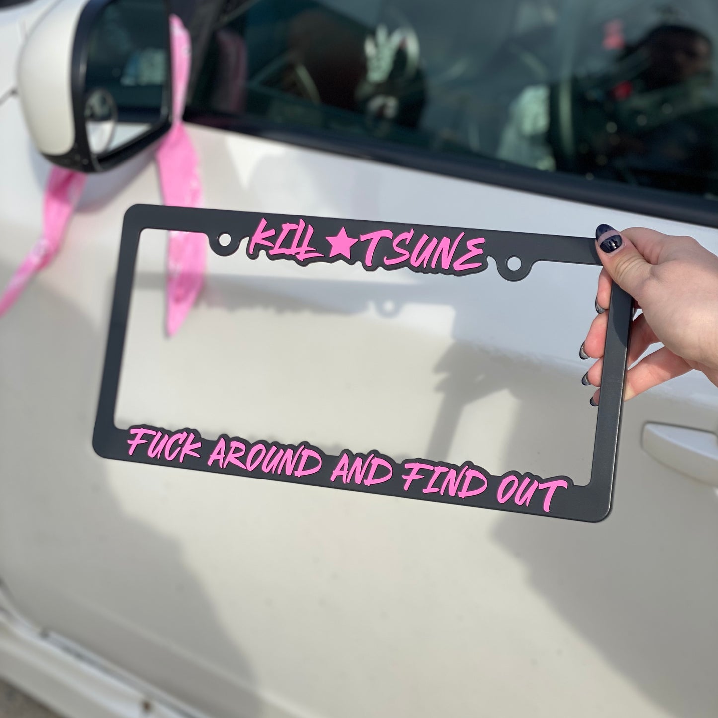 PINK ☆ LICENSE PLATE FRAME