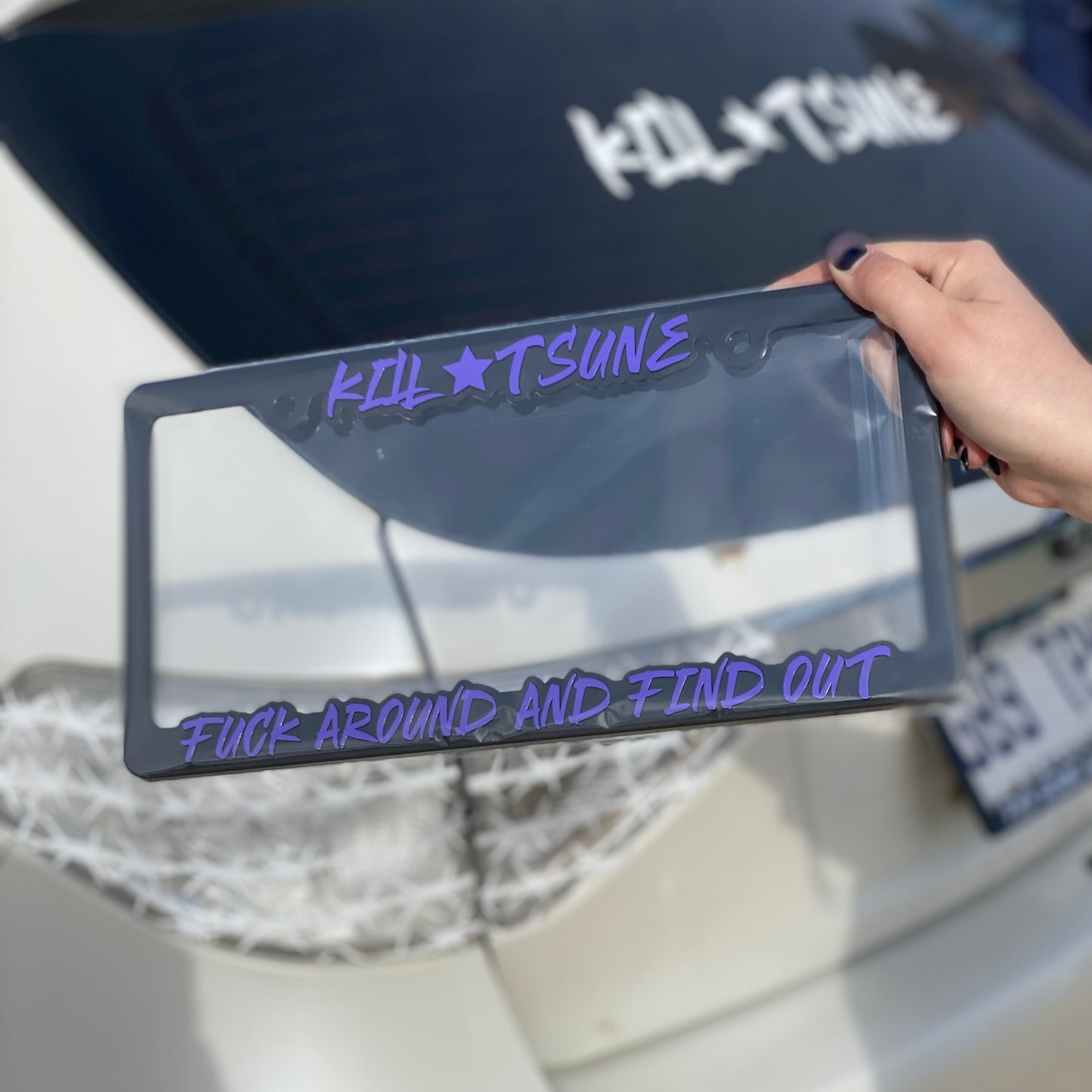 PURPLE ☆ LICENSE PLATE FRAME